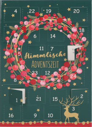 Adventskalenderkarte - Himmlische Adventszeit