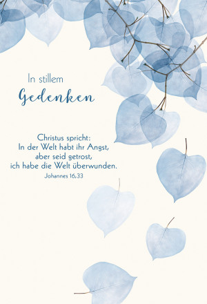 Trauerkarte - In stillem Gedenken