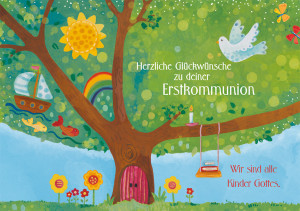 Glückwunschkarte - Herzliche Glückwünsche zu deiner Erstkommunion