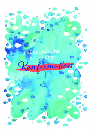 Glückwunschkarte - Glückwünsche zu deiner Konfirmation