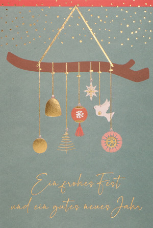 Weihnachtskarte - Ein frohes Fest und ein gutes neues Jahr
