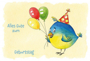 Glückwunschkarte zum Kindergeburtstag - Alles Gute zum Geburtstag