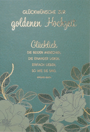 Glückwunschkarte - Glückwünsche zur goldenen Hochzeit