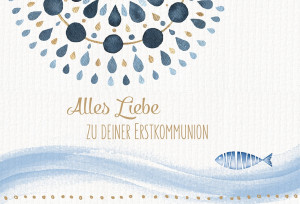Glückwunschkarte - Alles Liebe zu deiner Erstkommunion