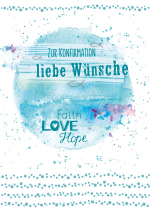 Geldgeschenkkarte - Zur Konfirmation liebe Wünsche