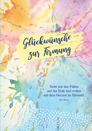 Geldgeschenkkarte - Glückwünsche zur Firmung