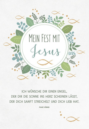 Glückwunschkarte zur Kommunion - Mein Fest mit Jesus