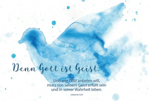 Glückwunschkarte zur Firmung - Denn Gott ist Geist