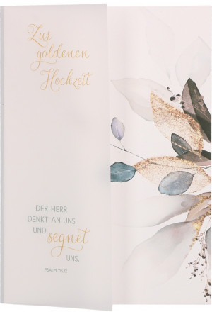 Glückwunschkarte - Zur goldenen Hochzeit