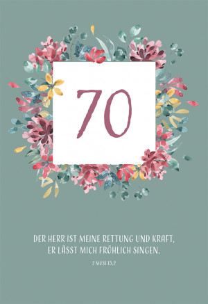 Glückwunschkarte - zum 70. Geburtstag