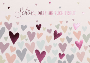 Glückwunschkarte zur Hochzeit - Schön, dass ihr euch traut