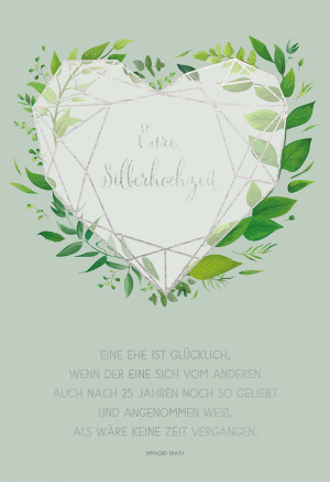 Glückwunschkarte - Eure Silberhochzeit