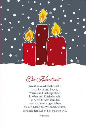 Glückwunschkarte - Die Adventszeit