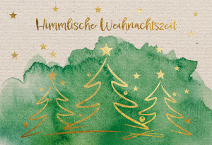 Weihnachtskarte - Himmlische Weihnachtszeit
