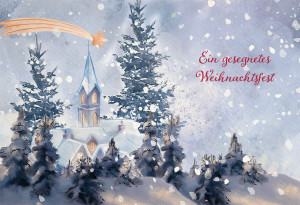 Weihnachtskarte - Ein gesegnetes Weihnachtsfest