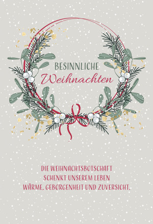 Weihnachtskarte - Besinnliche Weihnachten