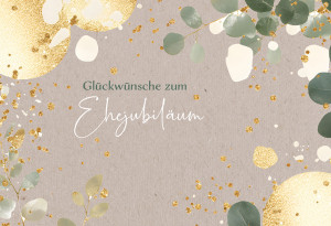 Glückwunschkarte - Glückwünsche zum Ehejubiläum