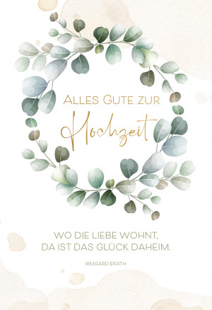 Glückwunschkarte - Alles gute zur Hochzeit