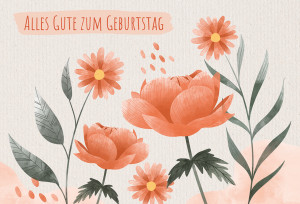 Glückwunschkarte - Alles Gute zum Geburtstag