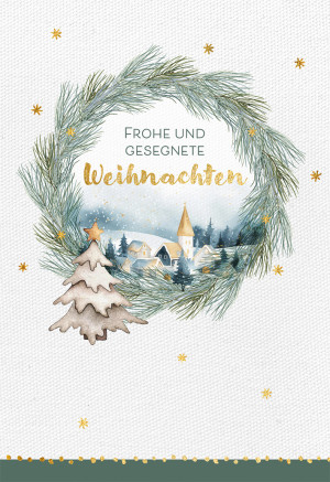 Weihnachtskarte - Frohe und gesegnete Weihnachten