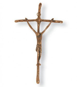 Papstkreuz aus Bronze