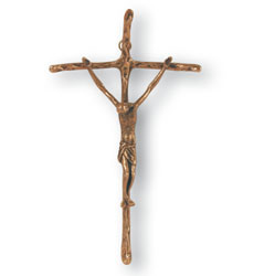 Papstkreuz aus Bronze