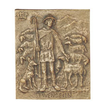 Bronzeheiligenrelief Wendelin