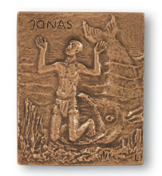 Bronzeheiligenrelief Jonas