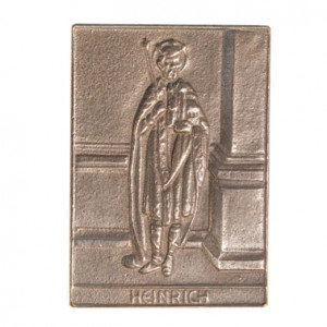 Bronzenamensplakette Heinrich