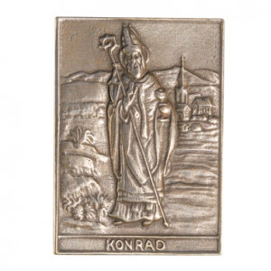 Bronzenamensplakette Konrad