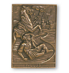 Bronzenamensplakette Paulus