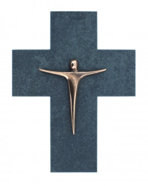 Schieferkreuz mit Korpus