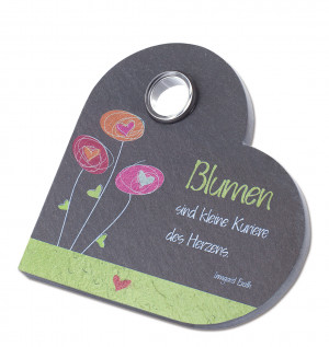 Schieferrelief Blumen