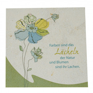 Natursteinrelief Lächeln und Lachen