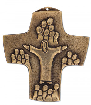 Kommunionkreuz aus Bronze