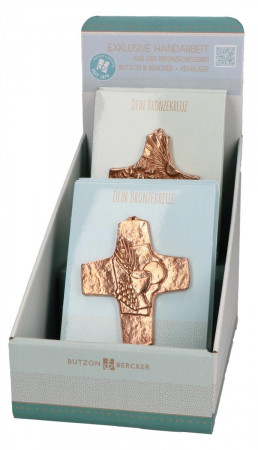 Display - Kommunionkreuze aus Bronze
