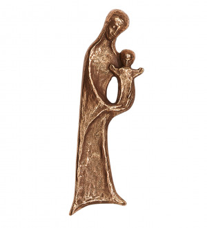 Bronzerelief Madonna