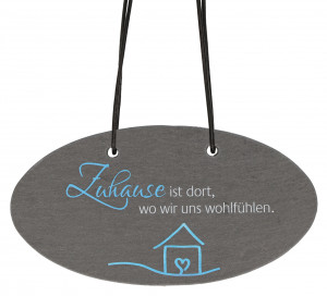 Schieferrelief zum Aufhängen Zuhause