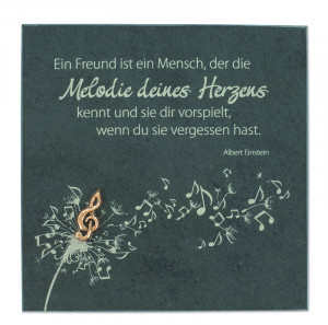 Schieferrelief Melodie des Herzens