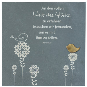 Schieferrelief Wert des Glücks