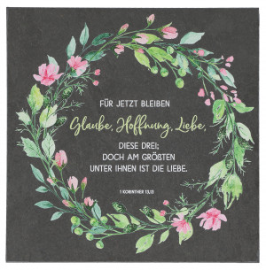 Schieferrelief - Glaube, Hoffnung, Liebe