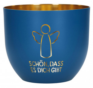 Metallwindlicht - Schön, dass es dich gibt