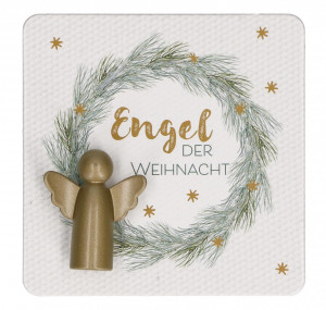 Engelfigur aus Metall - Engel der Weihnacht