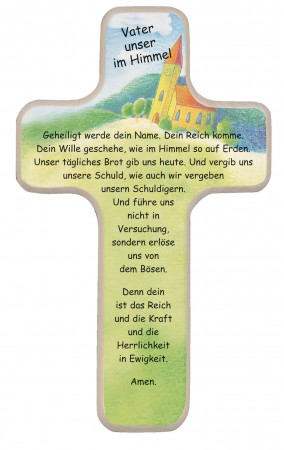 Kinderholzkreuz - Vater unser