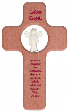 Kinderholzkreuz - Lieber Engel