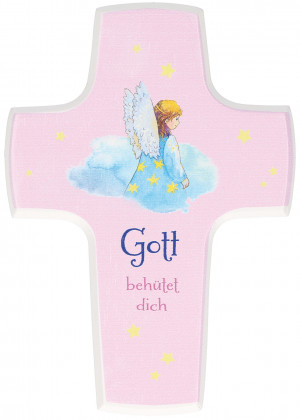 Kinderholzkreuz - Gott behütet dich