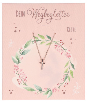 Metall-Kette mit Kreuz-Anhänger - Dein Wegbegleiter