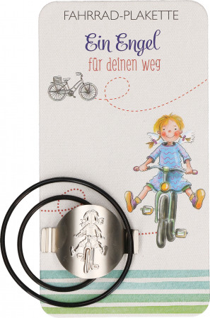 Fahrrad-Plakette - Ein Engel für deinen Weg