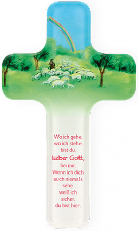 Kinderkreuz aus Acryl - Guter Hirte