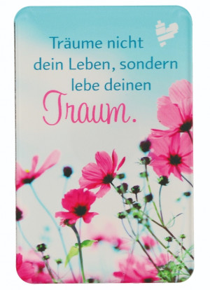 Acrylglas-Magnet Lebe deinen Traum